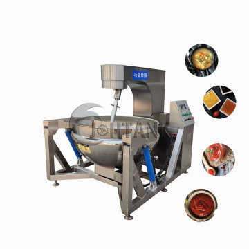 Electric Jacketed Kettle with Mixers for Planetary Stirring and Fruit Mixing Jam Cooking