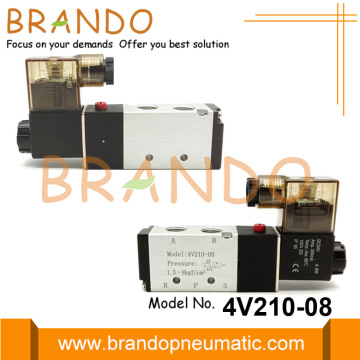 1/4 &#39;&#39; 4v210-08 Airtac Typ Pneumatic Solenoid Ventil 24VDC
