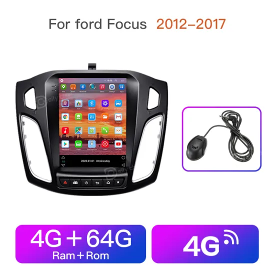 Car Multimedia Player Radio Video Player Android GPS Navigation Plyaer for Tesla Screen Ford Focus 3 Mk 3 2011 2013-2015