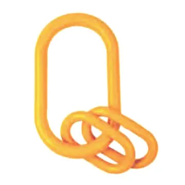 A346 alloy steel master link assembly, G80 links, yellow painted