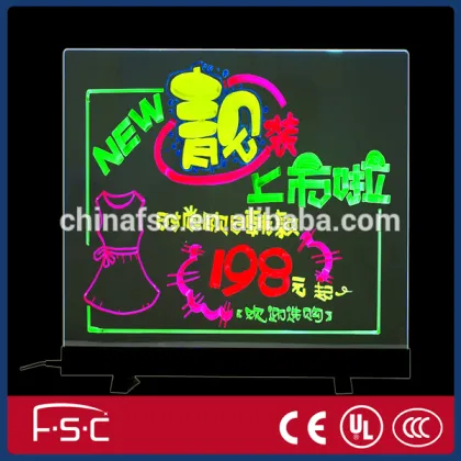 Indoor display lighting fluoresent board led colorful board
