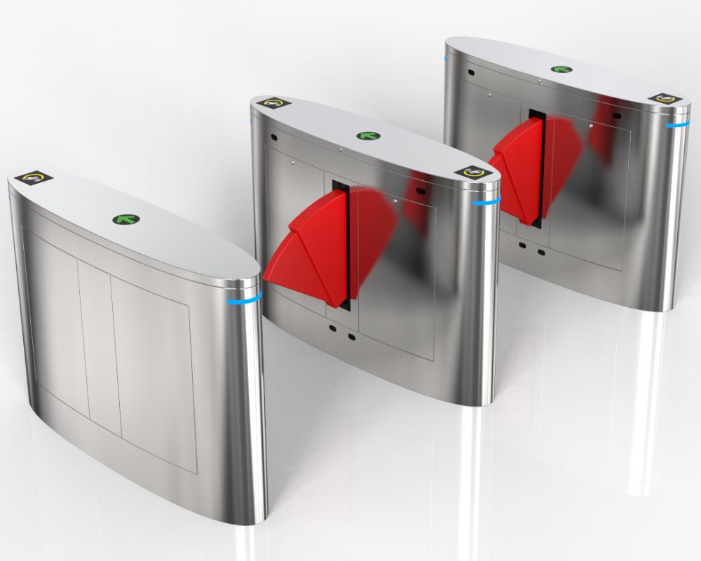 Flap Barrier Gate Use For Office Building