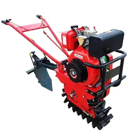 Little Red Bull Micro-Tiller: Multi-Fuel Engine Agricultural Hand-Push Tillage Machine