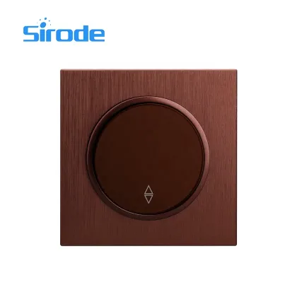 European Standard 10A Brown 1 Gang 1 Way Wall Light Switch