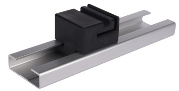 sliding gate nylon block and aluminum track