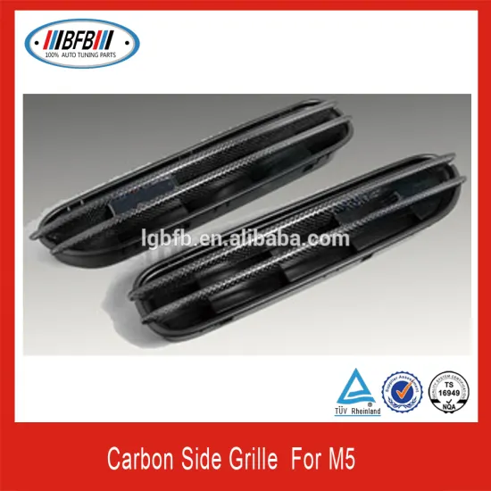 AUTO SIDE VENT FENDER GRILLES CARBON FIBER SIDE GRILLS FOR E60 M5