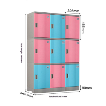 Primary School ABS Plastic Bag Cabinet for Classroom Storage