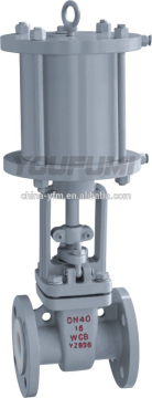 PFA Lined Gate valve rising stem electric operator