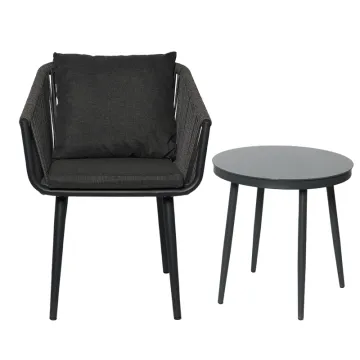 Outdoor Garden Metal Rattan Dining Set - Fulin All-Weather Table and Chair Sets