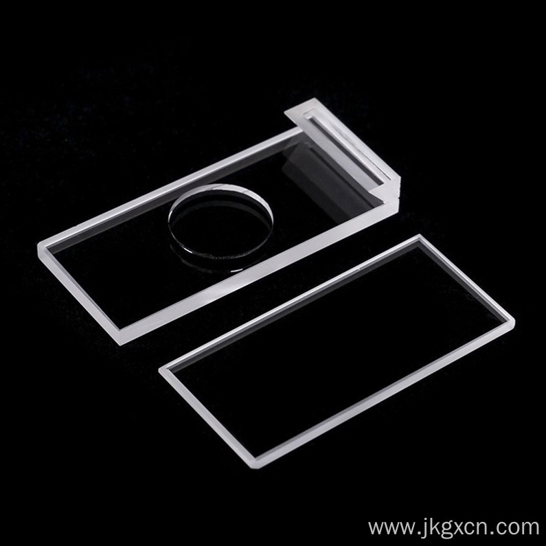 Frit-fusd quartz cuvette with groove and lid