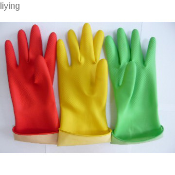 household rubber gloves