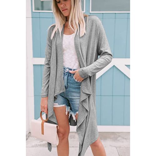 Women's Open Front Cardigan Casual Blouse