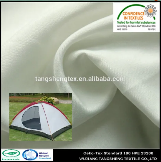Recycled polyester 300D oxford fabric for tent with waterproof/ pu coated