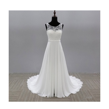 Fashion Gaun Pengantin Lace Embroidered Bride Gown Bondage Low Back White wedding gown wedding dress