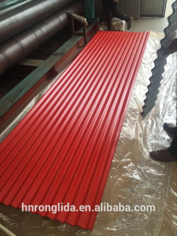 750mm wide colorized painting steel roofing sheet