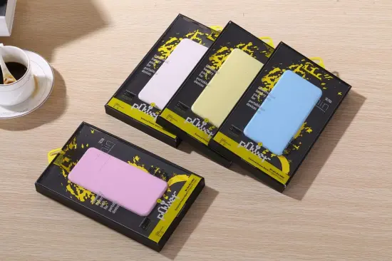 10000mAh LED lighting Power bank pink color