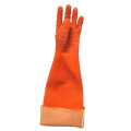 long pvc coated gloves with chips