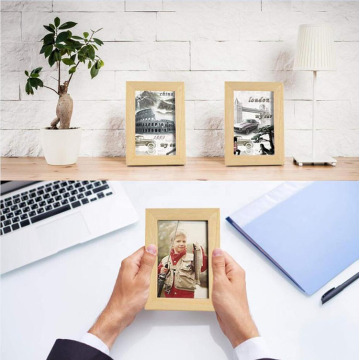 Wood Multi Sizes Picture Frames Wall Mount Tabletop