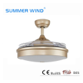 Anti-rust led golden room ceiling fan light