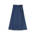 Blue Jean Skirt One-piece Denim Skirt With Straps Factory