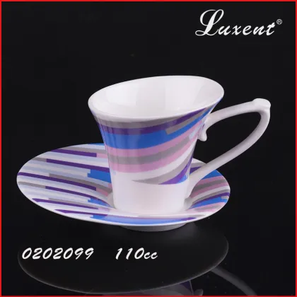 factry price hot sale porcelain coffee shop tea cup and saucer