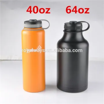 Double Walled Vacuum Thermal mug, thermal water bottles in 18/8 stainless steel