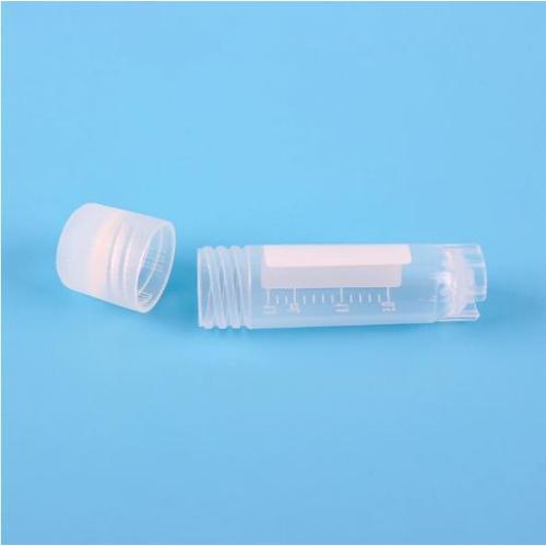 Vial criogenico DNasi RNase con coperchi 1.8ml