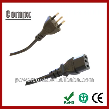 power cord Italy 3pin plug italy power cord