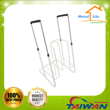 Adjustable height metal durable patented stocking aid