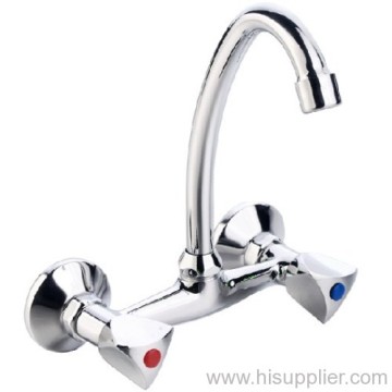 Due gestire Wall Mount lavandino rubinetti