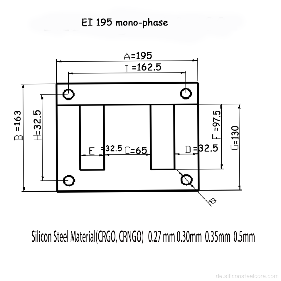 Laminierung EI-152.4b Grad 50C400-CSC (CRNGO)