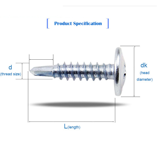 Carbon Steel Drilling Screw heat treatment Truss self drilling screw Supplier