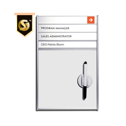 Wayfinder de bureau de signe de mur directionnel de lobby personnalisé