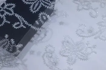 100%Nylon White Mesh Fabric With Glitter