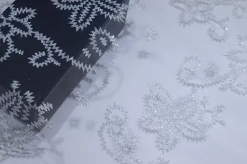 100%Nylon White Mesh Fabric With Glitter