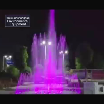 Outdoor garden fountains with lights