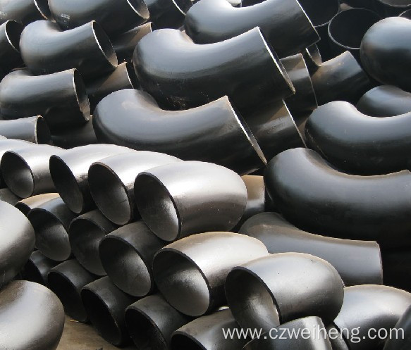 Carbon steel pipe elbow fittings, 50mm DN, Sch40 W...