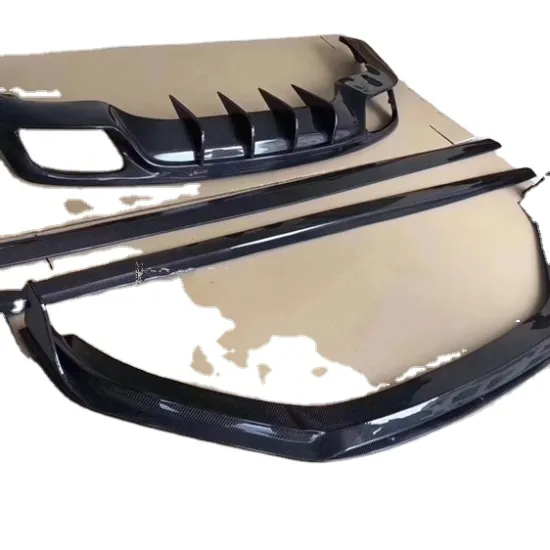 Carbon Fiber Front Lip Spoiler Side Skirts Rear Lip Diffuser Body Kit for Porsche Panamera 971 2017-2019