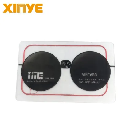 Transparent plastic cards membership cards with rfid chips