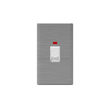 W83A series --1 gang 45A D/P wall switch w/neon +147 size