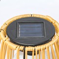 Wicker bamboo strip ambience outdoor lights