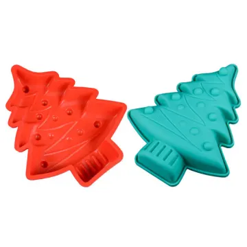 Food Grade Silicone Christmas Tree Cake Mold for Baking