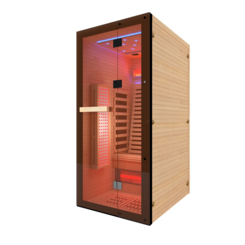 Внутренняя дальняя инфракрасная сауна комната для одного человека