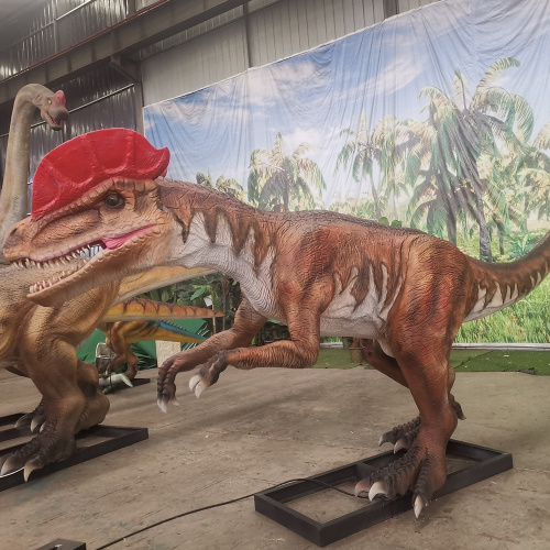 Animatronic Dilophosaurus for Dinosaur Theme Parks