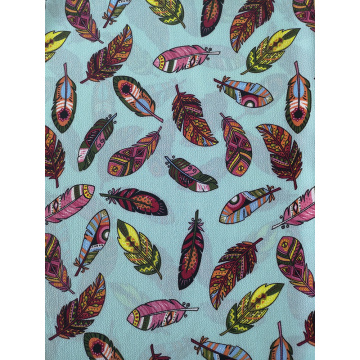 Feather Polyester Bubble Crepe Printing Fabric
