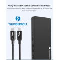 Thunderbolt 3 40Gbpsドック高速SSDエンクロージャー