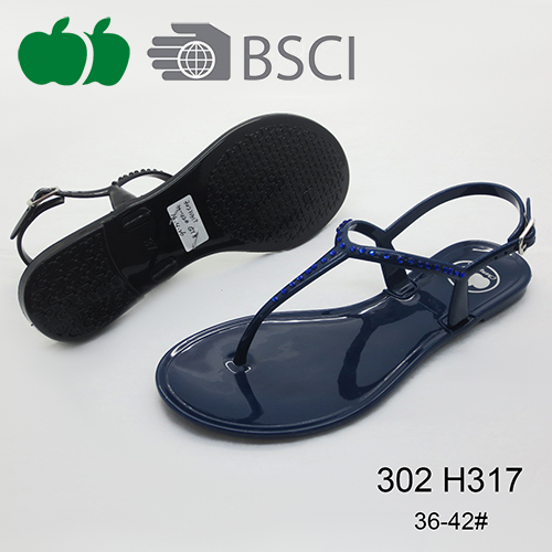  Ladies new arrival summer fashion durable pvc sandals