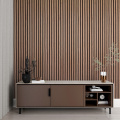 Melamine veneer wood slat panel PVC Acoustic Wall Panel 3D Interior Decorative Panel Manufactory