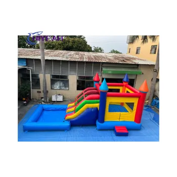 Customizable Commercial Inflatable Bounce Castle with Water Slide and Pool: Your Ultimate Entertainment Solution