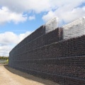 Muro de retenção de Gabion para controle de inundações